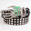 European Style Skull hand genuine leather belt ghoul hand metal plate buckle monster rock